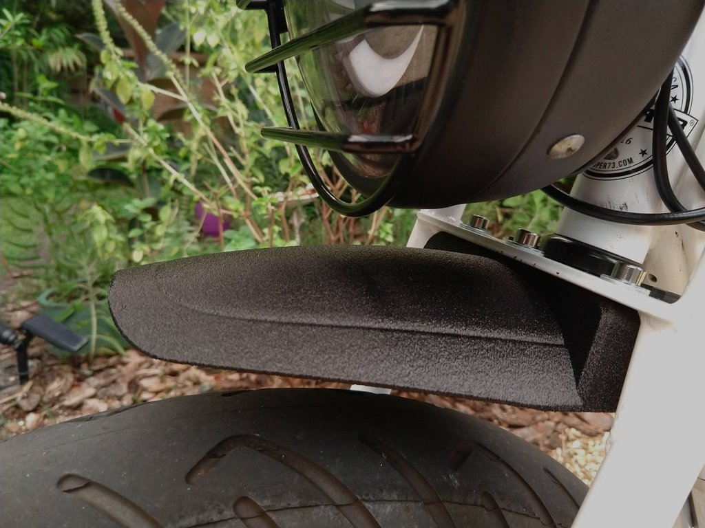 Fender Kit with Integrated Tail Light for Super73 Z1 - Nylon Carbon Fiber - Wrinkle Black